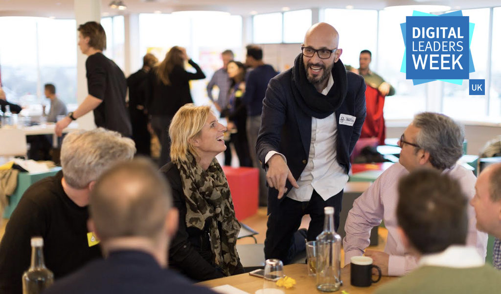 people discussing at an event