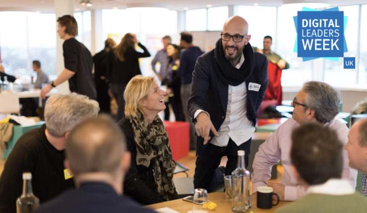 people discussing at an event