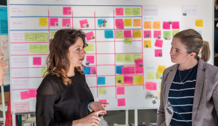 Agile working stock photo