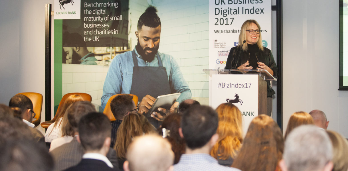 Leigh Smyth talking about the Digital Skills Gap