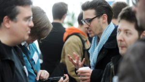 Apprentices having a conversation