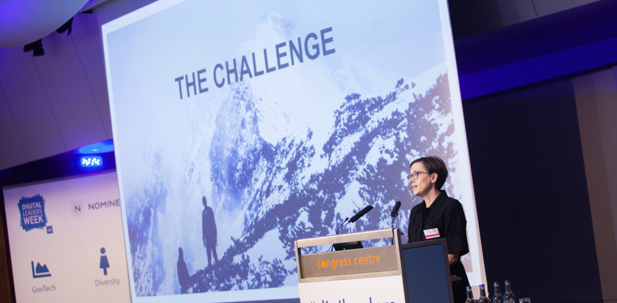 Eleanor Bradley speaking at ND18