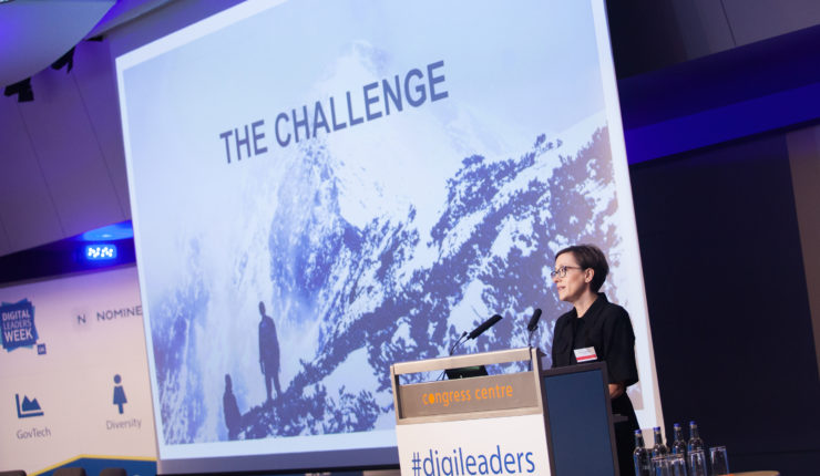 Eleanor Bradley speaking at ND18