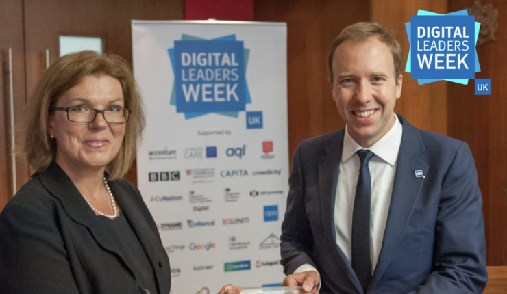 Sherry Coutu and Matt Hancock at the Digital Leaders Week Launch 2017