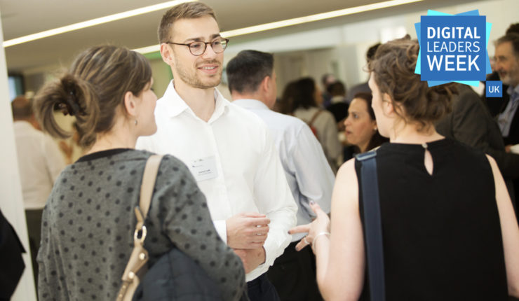 3 people in a circle networking