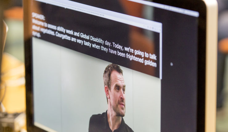 Accessible video with captions