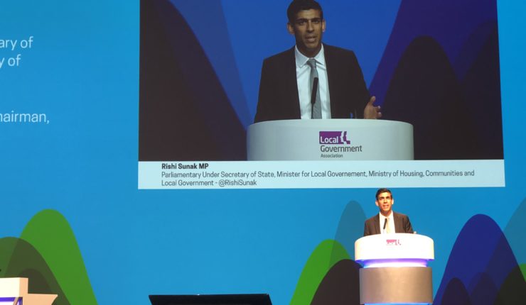 Rishi Sunak MP speaking at the GLA Conference