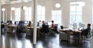 Open plan office space for open thinking