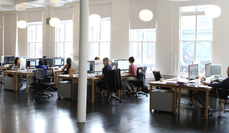 Open plan office space for open thinking
