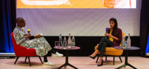 Kajal Odedra speaking at panel