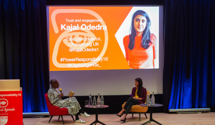 Kajal Odedra speaking at panel