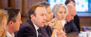 Matt Hancock in meeting