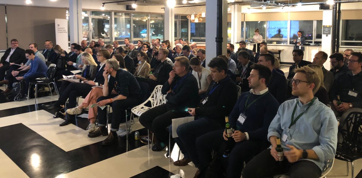 large crowd sitting at event