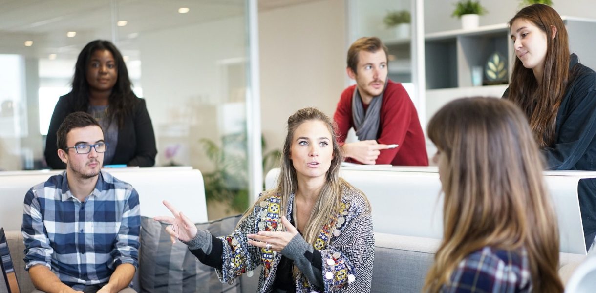 People in meeting