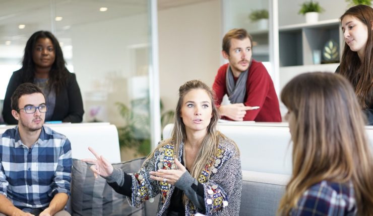 People in meeting