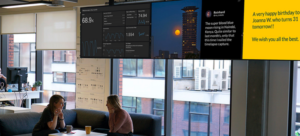 Large displays in office