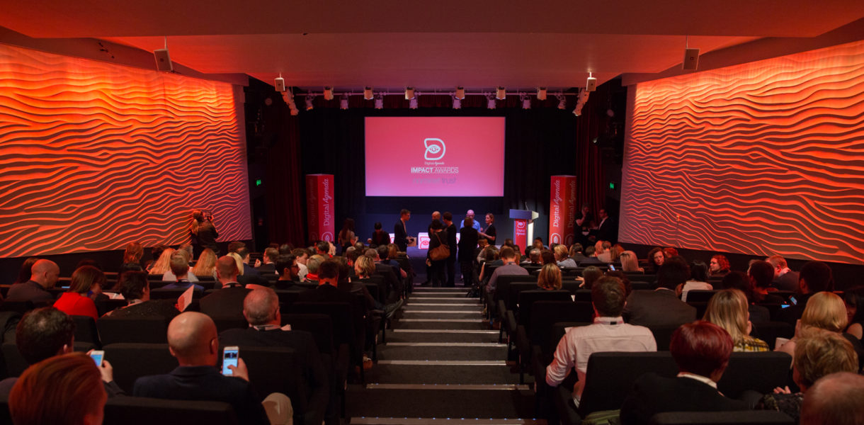 Digital Agenda Awards, the stage with crowd