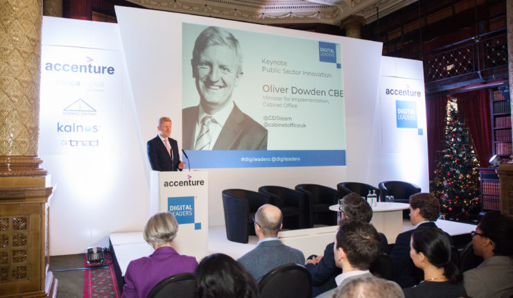 Oliver Dowden speaking at conference