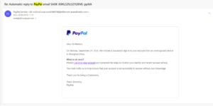 example of fake email
