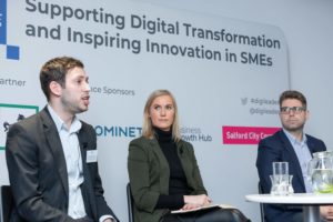 Patricia Keating at the SME conference, taking part in on stage discussion