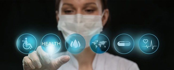 nurse using future technology