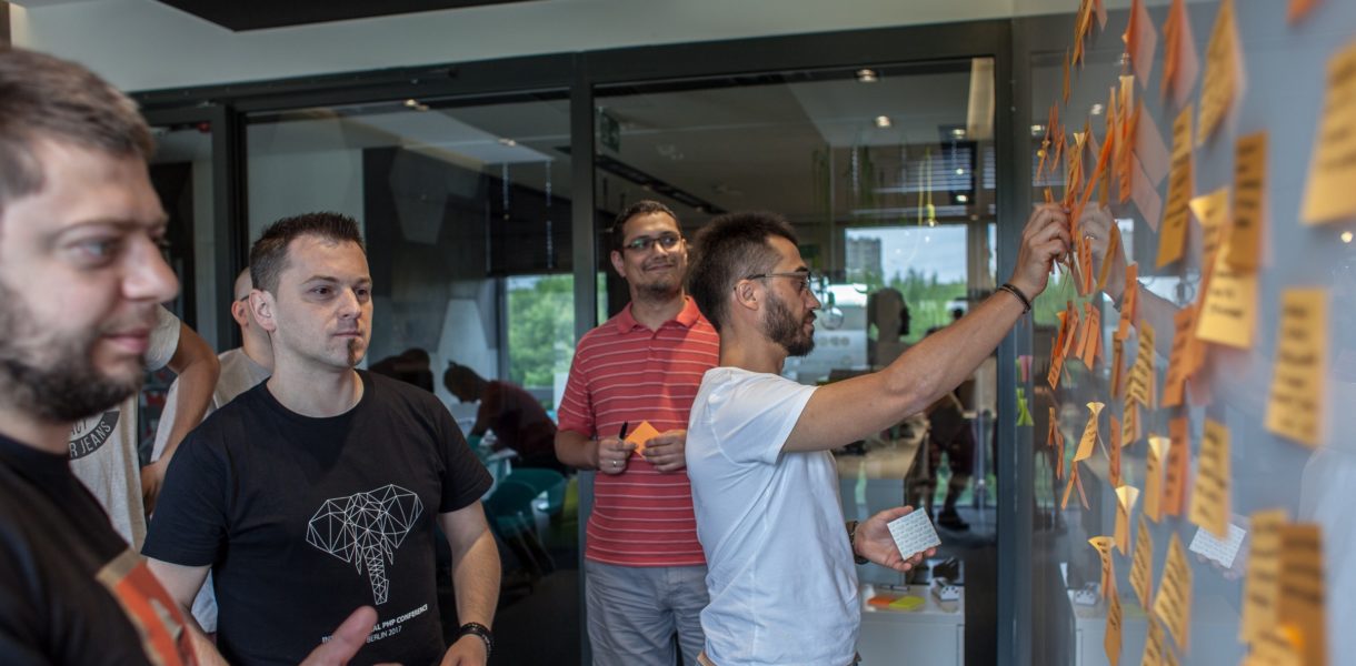 team during an Event Storming session