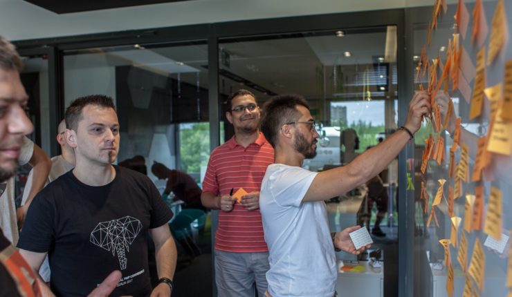 team during an Event Storming session