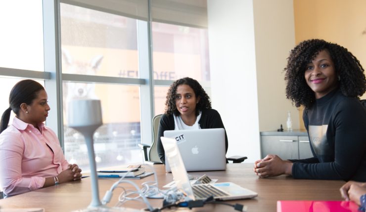 women working on computers