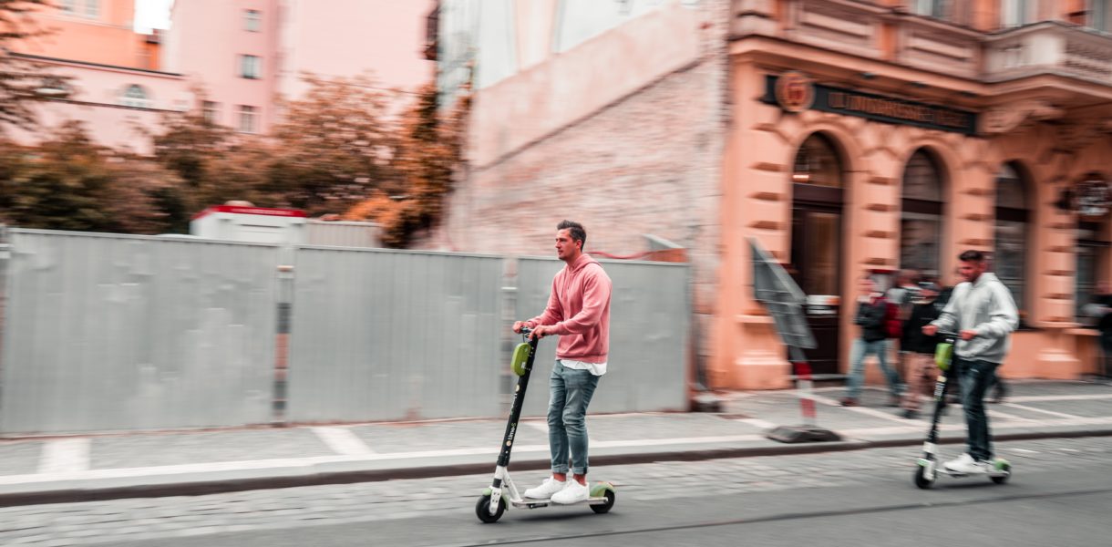 men using segways