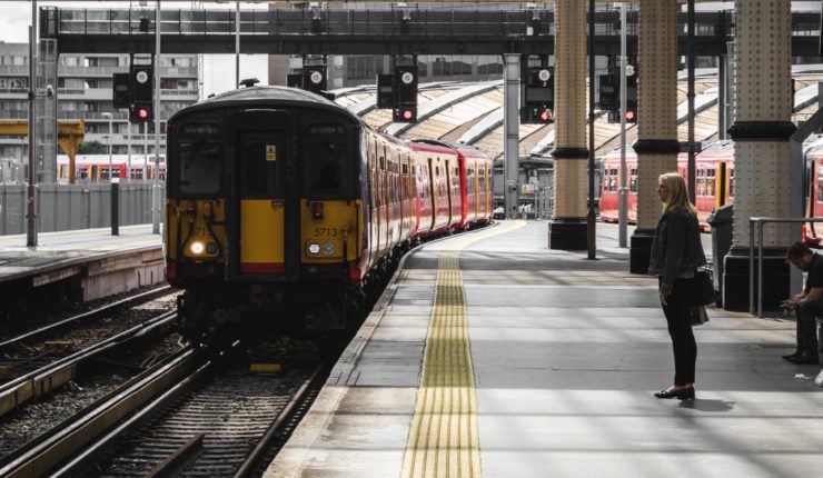 train coming into station