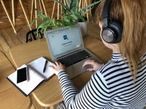 woman on laptop