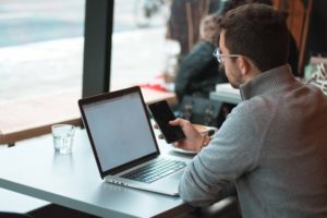 man on laptop