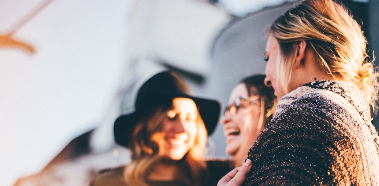 women laughing together