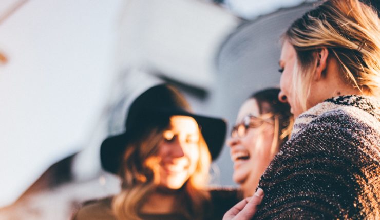 women laughing together