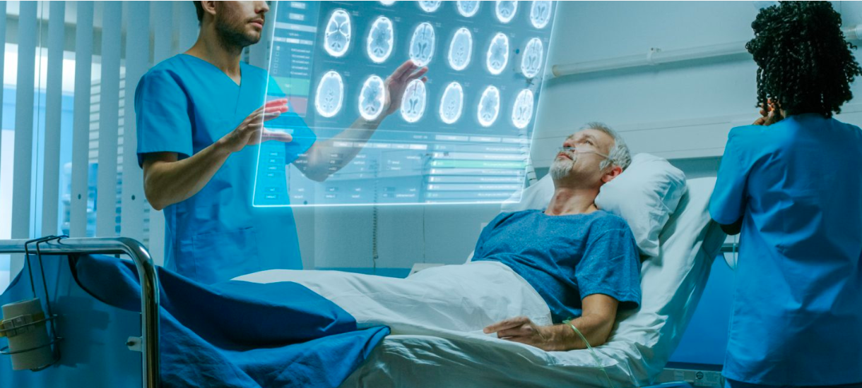 Doctor and Nurse using innovative technology