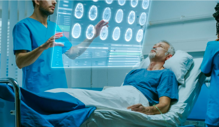 Doctor and Nurse using innovative technology