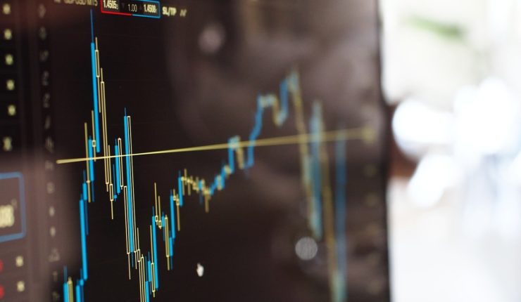 data graphs on computer screen