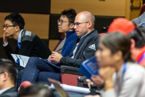 people at a conference