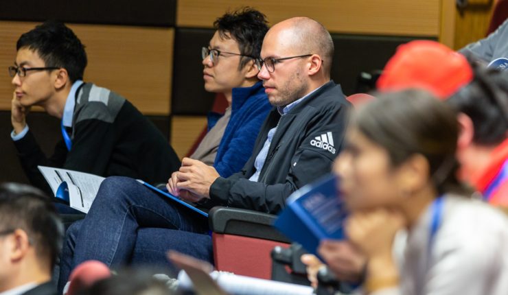 people at a conference