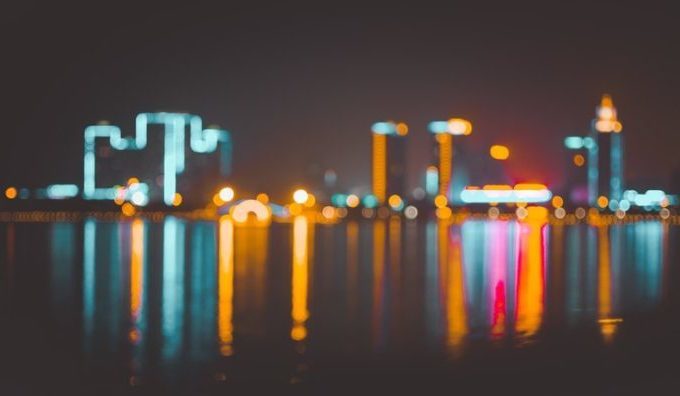 Smart City water reflection