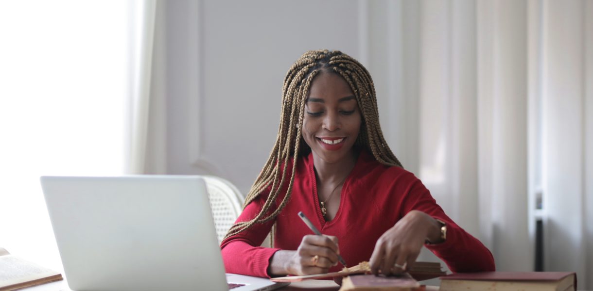 woman on laptop