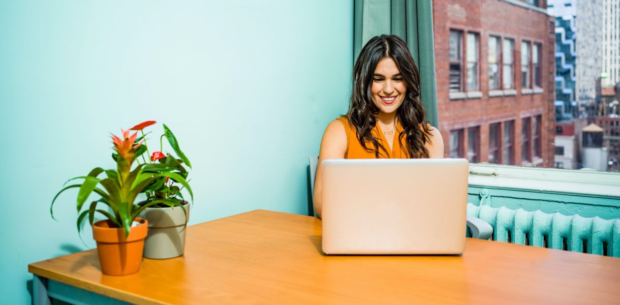 woman on laptop