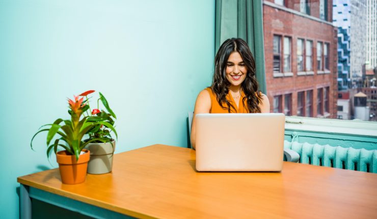 woman on laptop