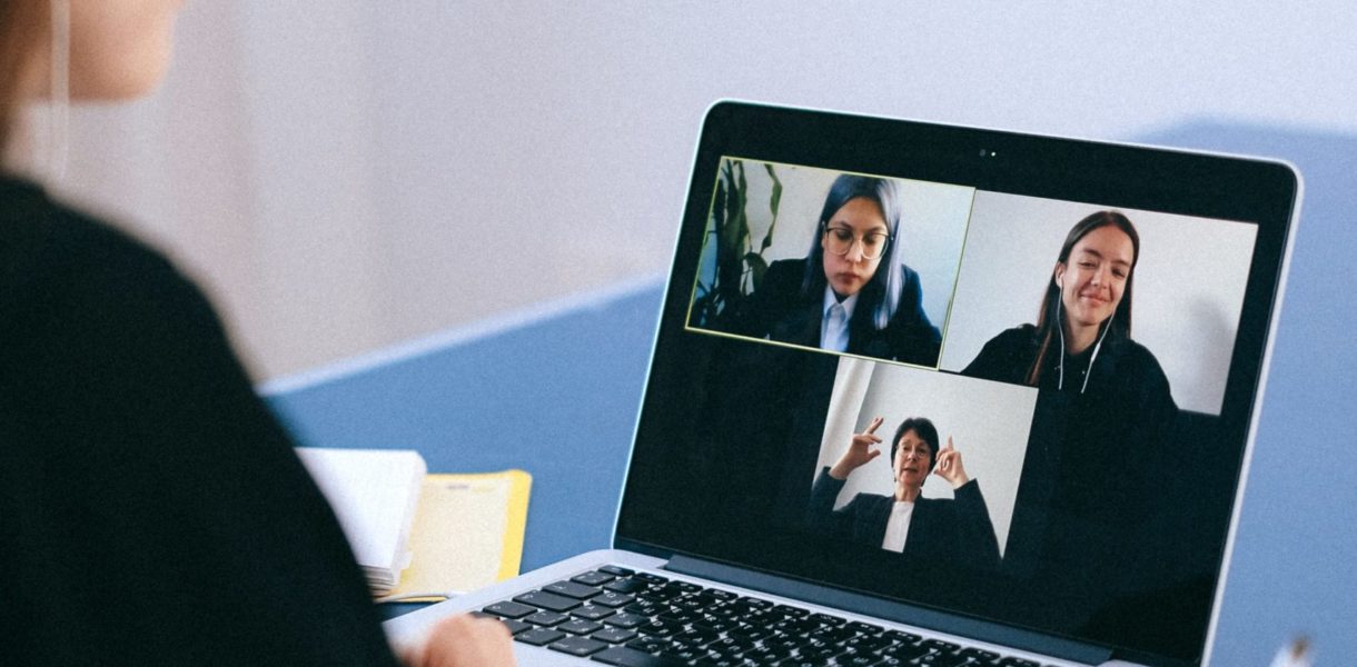 group of people on video call