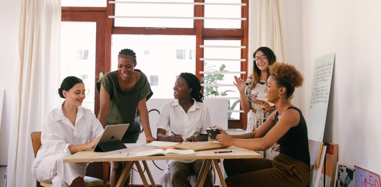women in meeting