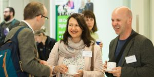 woman networking