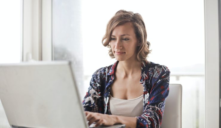 woman on laptop