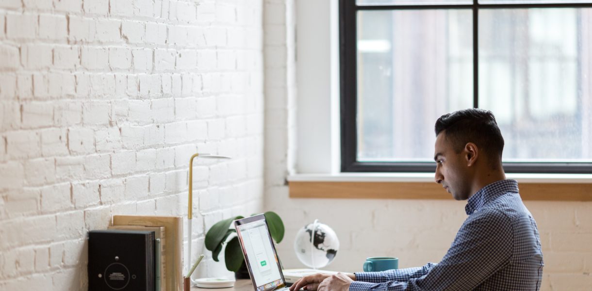 man on laptop