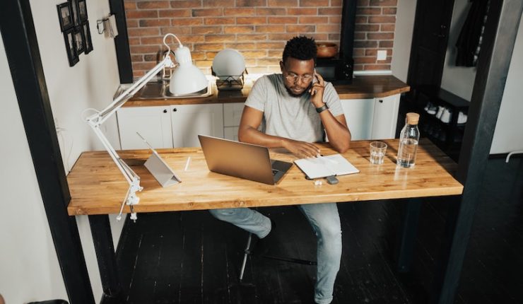 Man working from home