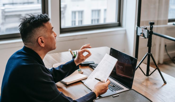 Man working from home